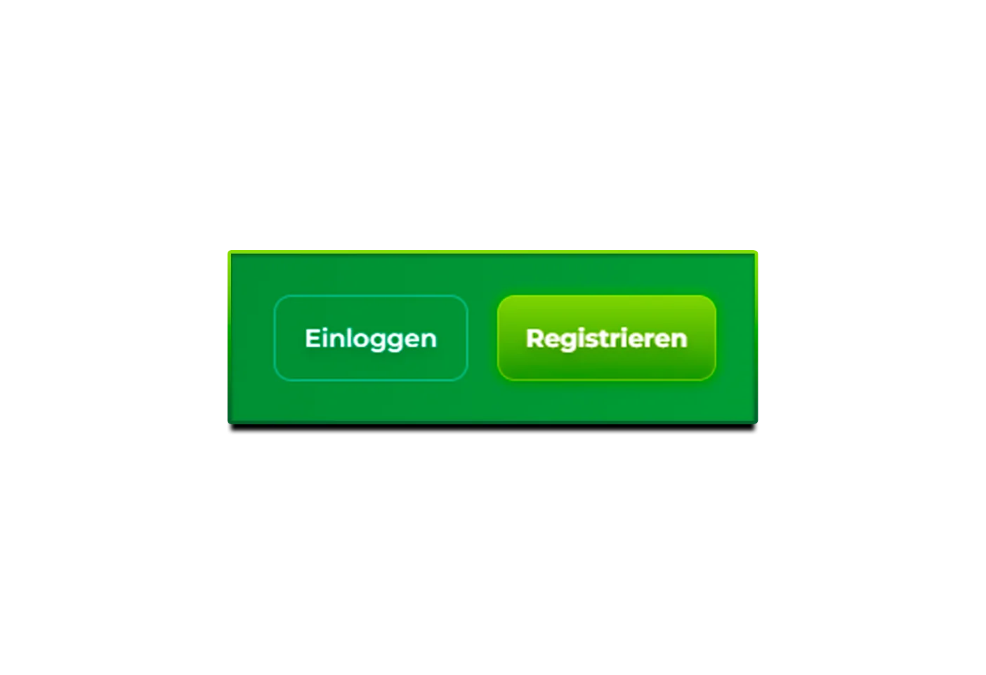 Schaltfläche für Anmeldung und Registrierung